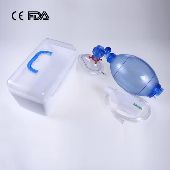 Fabrik für manuelle Beatmungsbeutel aus PVC PVC-Ambu-Beutelfabrik mit CE-FDA-Ambu-Tasche für erwachsene pädiatrische Säuglingsgröße