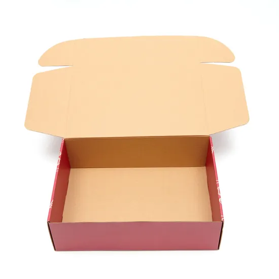 Farbige Versandkartons aus Wellpappe mit Tuck-Top-Verpackung, individuelle Box