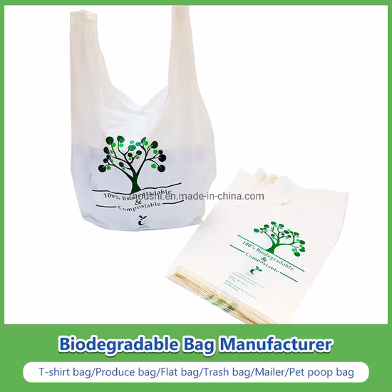 PLA+Pbat/Pbat+Maisstärke hergestellte biologisch abbaubare Beutel Hundekot/auf einer Walze/T
